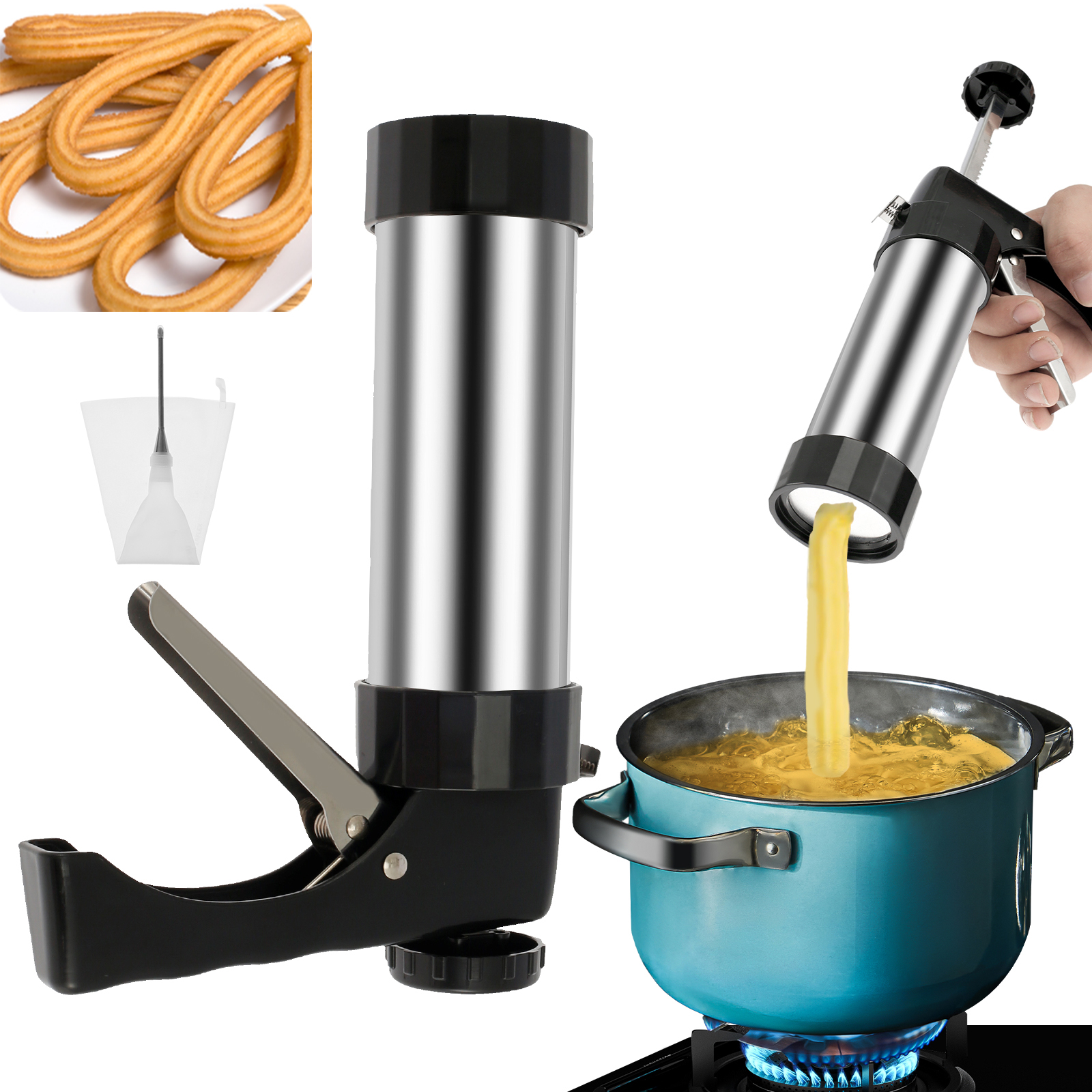 Kitchen Baking Equipment - Churrera Churro Maker Machine Stainless Steel
