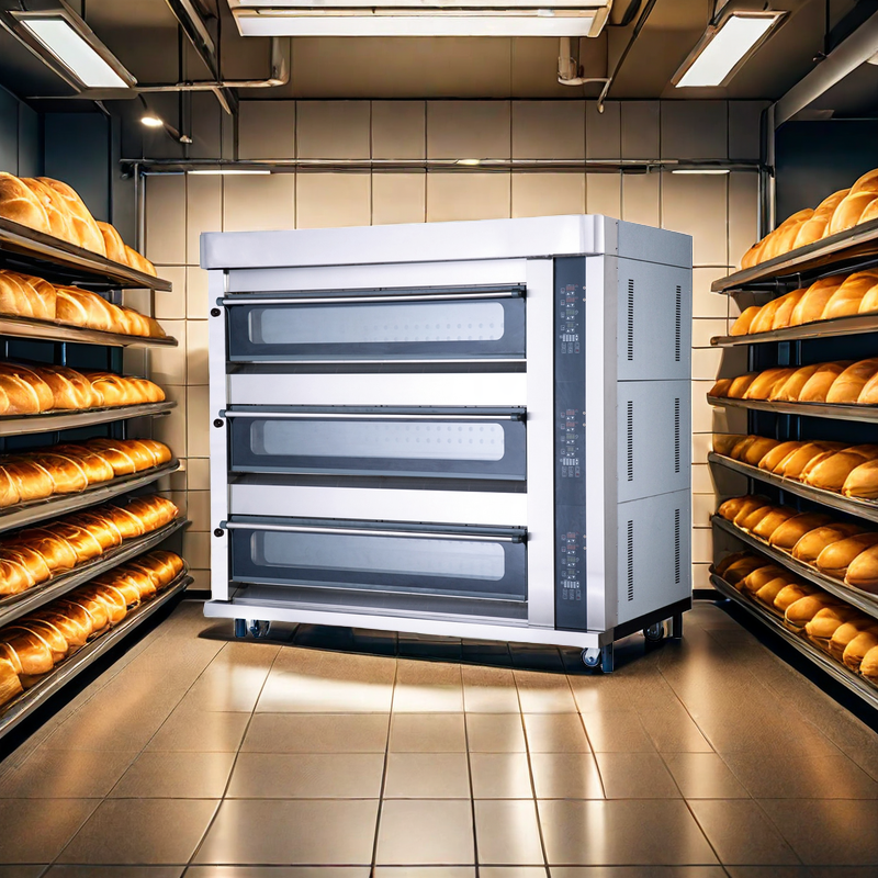 Kitchen Baking Equipment - Customized 3 Deck 6 Trays Commercial