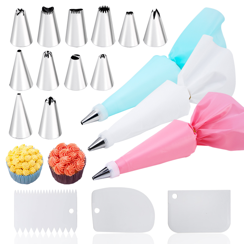 Kitchen Baking Equipment - 6/14/26/29 pcs set Cream Nozzles Pastry