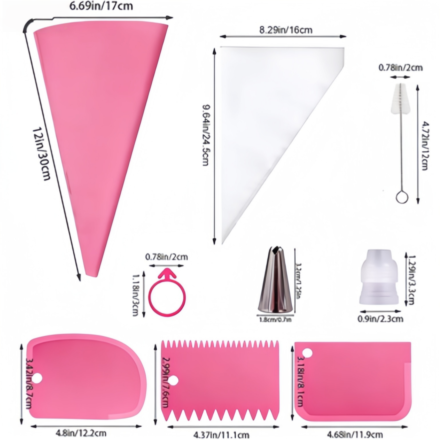 40Pcs Cake Decorating Piping S - огляд і ціна Decorating Tip Set