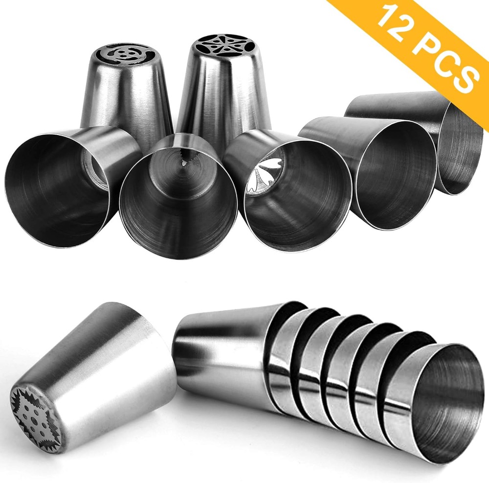 47 Pcs Russian Piping Tips Set - огляд і ціна Decorating Tip Set
