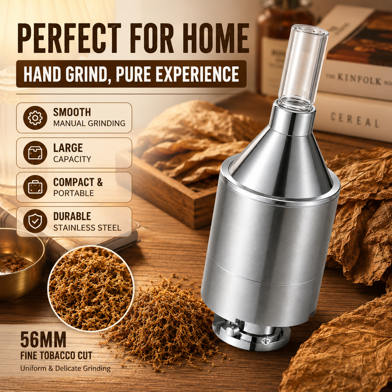 56mm Large Hand Metal Powder G - огляд і ціна Kitchen Baking Storage Containers