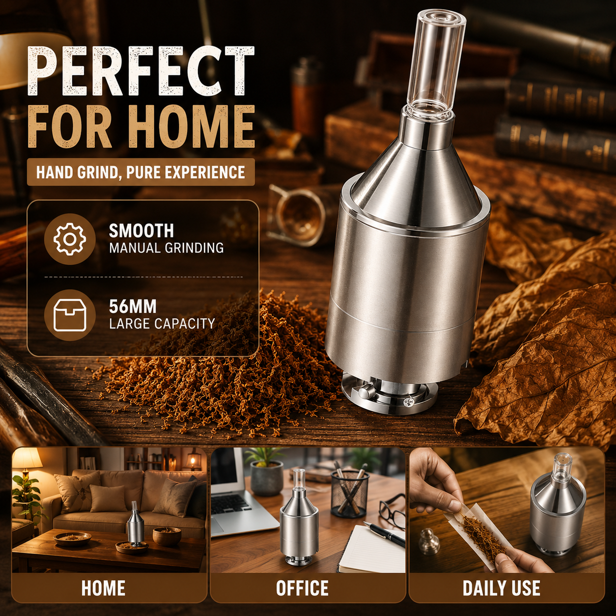 56mm Large Hand Metal Powder G - огляд і ціна Kitchen Baking Storage Containers
