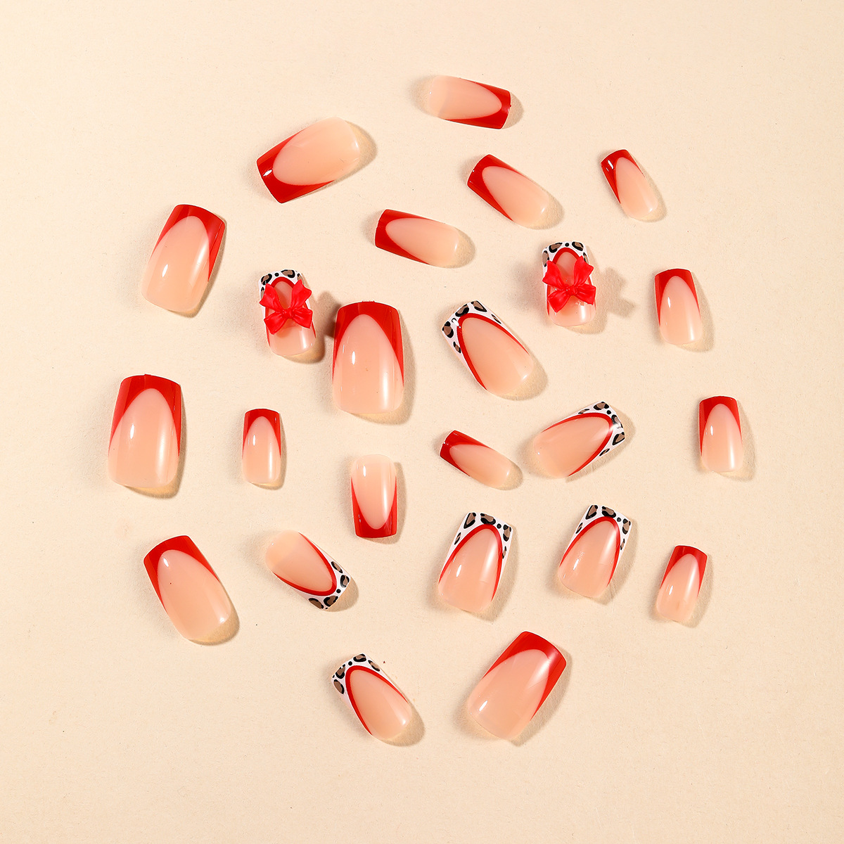 24pcs Red French Style Fake Na - огляд і ціна Decorating Tip Set