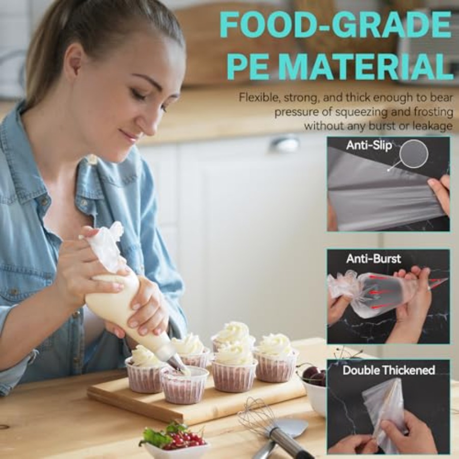 100Pcs 12 Inch Anti-Burst Disp - огляд і ціна Piping Bag Disposable