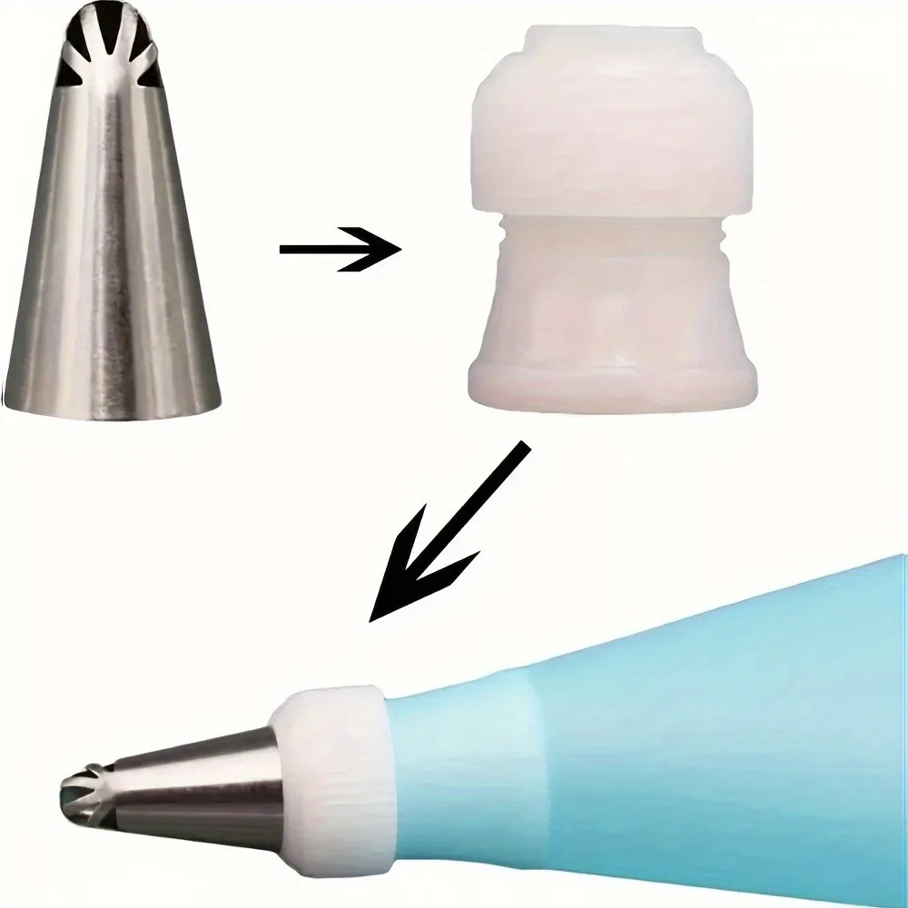 8/10Pcs Russian Piping Tips Se - огляд і ціна Piping Bag Disposable