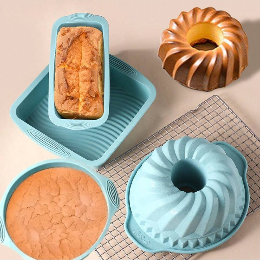 Silicone Cake Baking Mould Set - огляд і ціна Kitchen Baking Ware