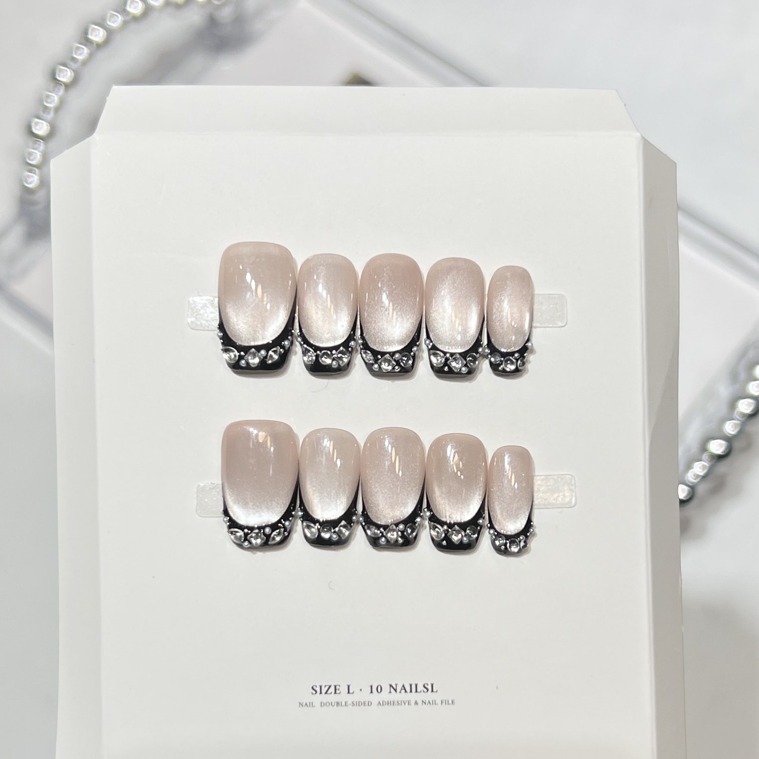 10pcs Black Cat Eyes Press on  - огляд і ціна Decorating Tip Set
