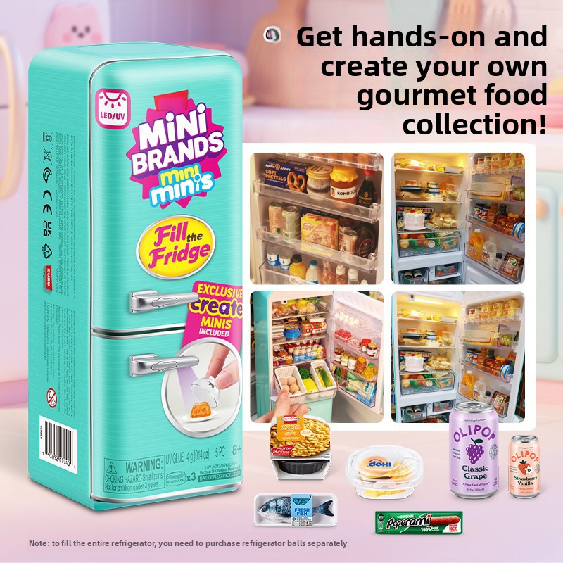 Led Light Up Mini Refrigerator - огляд і ціна Miniature Baking Kitchen