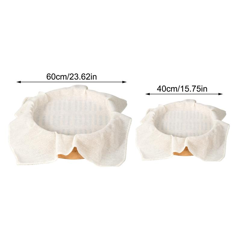 3Pcs And Bun Mat Round Cotton  - огляд і ціна Kitchen Baking Drawer