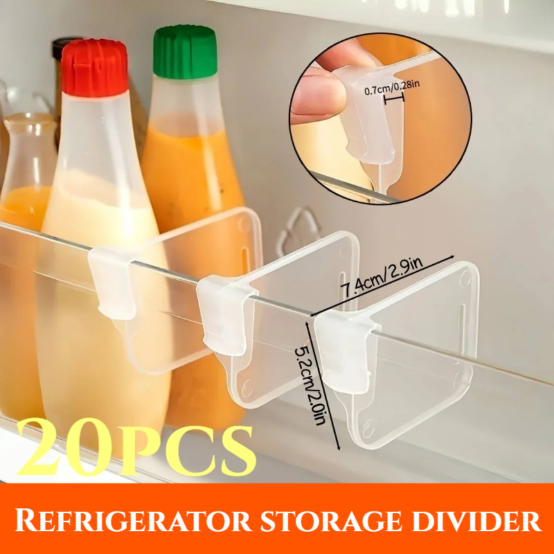 5-20PCS Sturdy Clear Refrigera - огляд і ціна Kitchen Zo
