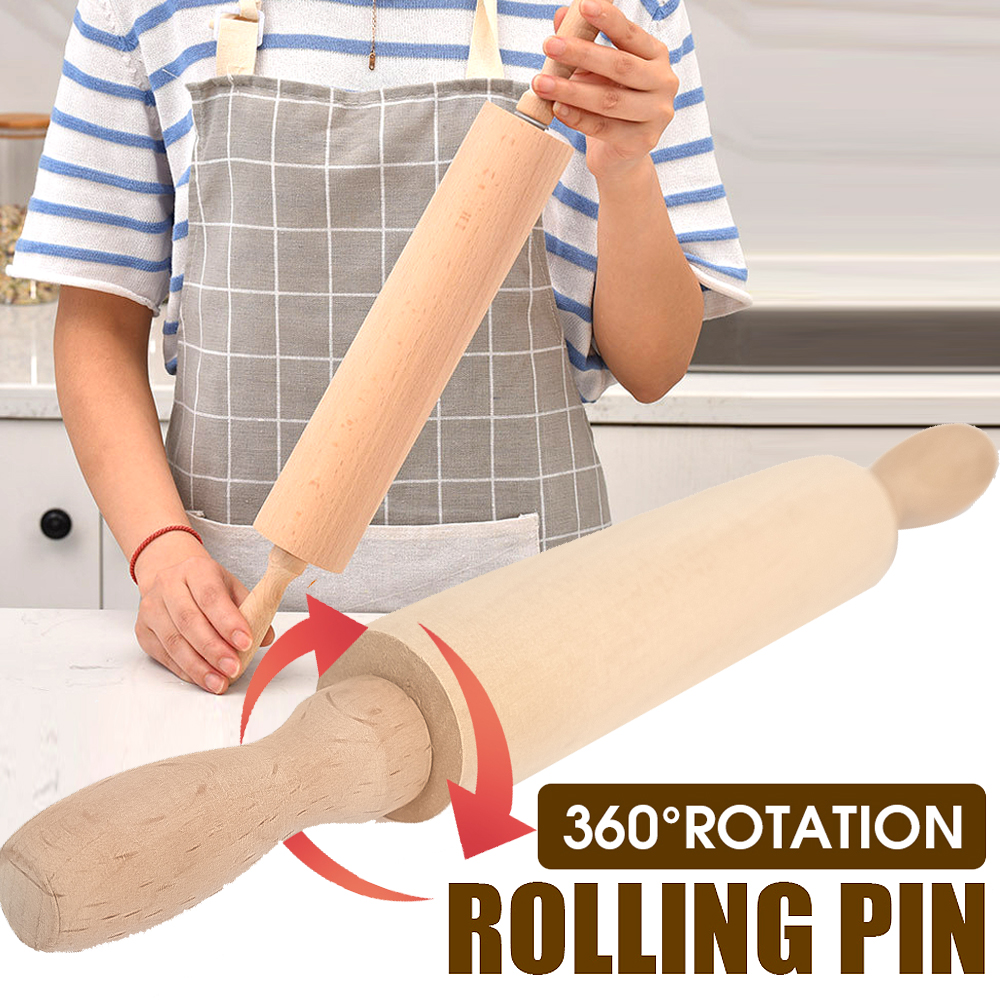 1Pcs Wooden Rolling Pin Househ - огляд і ціна Kitchen Roll Baking
