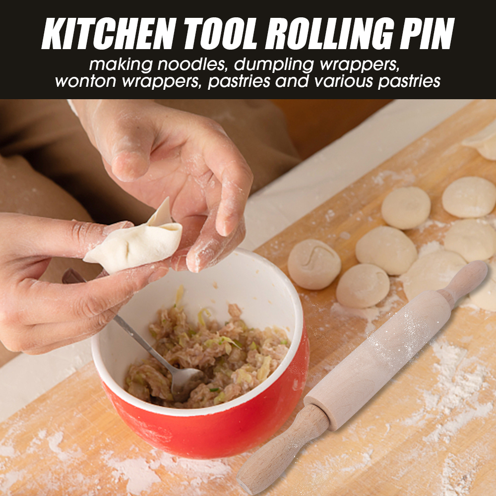 1Pcs Wooden Rolling Pin Househ - огляд і ціна Kitchen Roll Baking