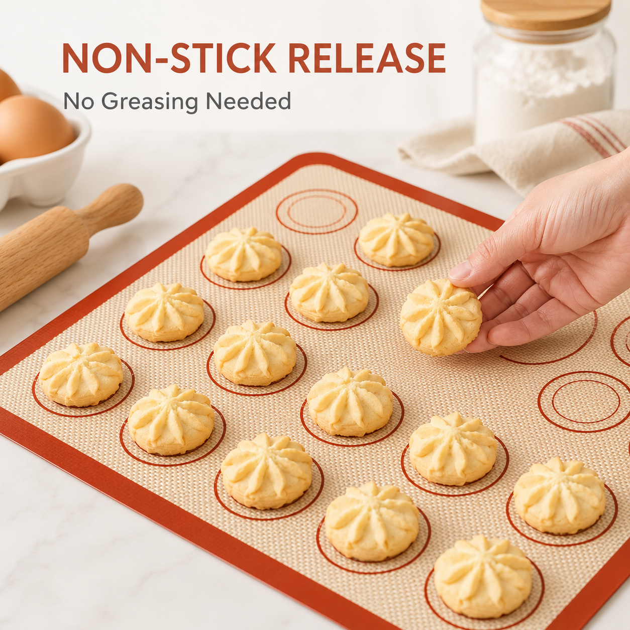 42x30cm Silicone Baking Mat No - огляд і ціна Kitchen Roll Baking