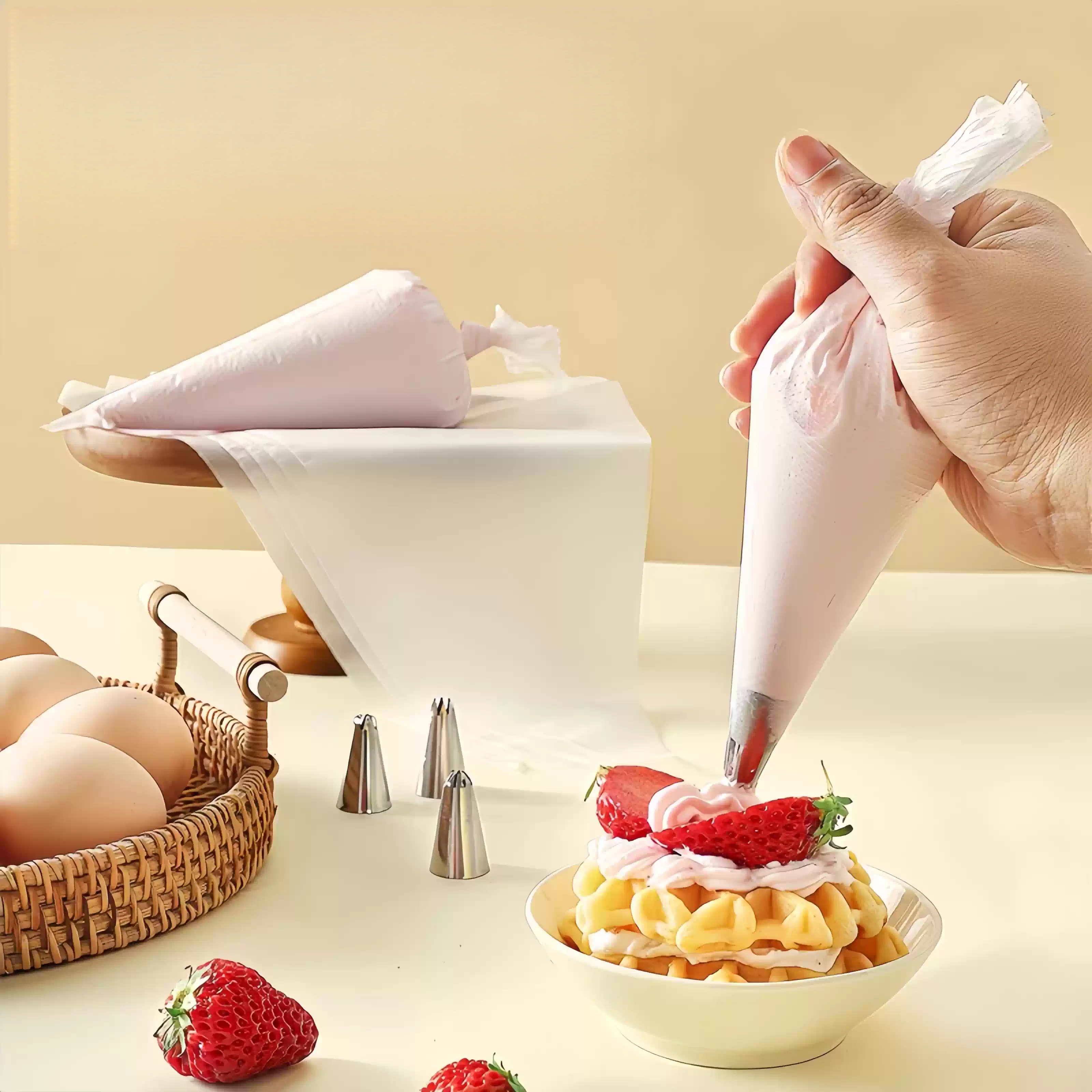 100 Pcs Bulk Piping Bags, Thic - огляд і ціна Piping Bag Disposable