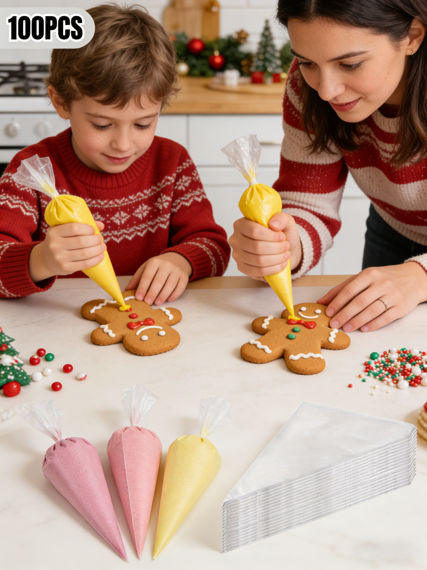 100 Pcs Bulk Piping Bags, Thic - огляд і ціна Piping Bag Disposable