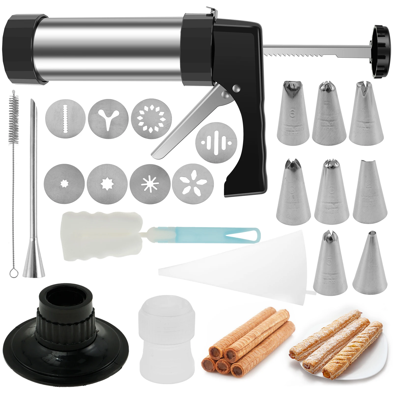 Churro Maker Machine Stainless - огляд і ціна Kitchen Baking Equipment