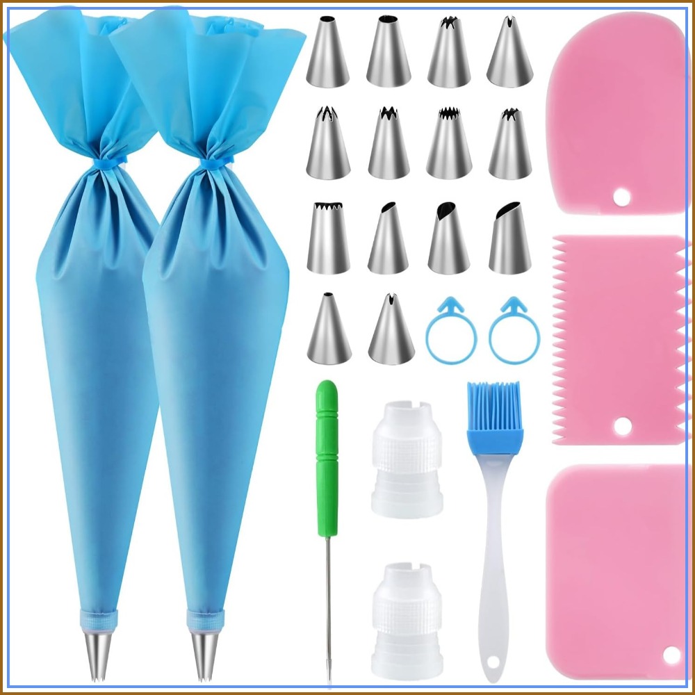 Reusable Piping Bags & Tips Se - огляд і ціна Decorating Tip Set