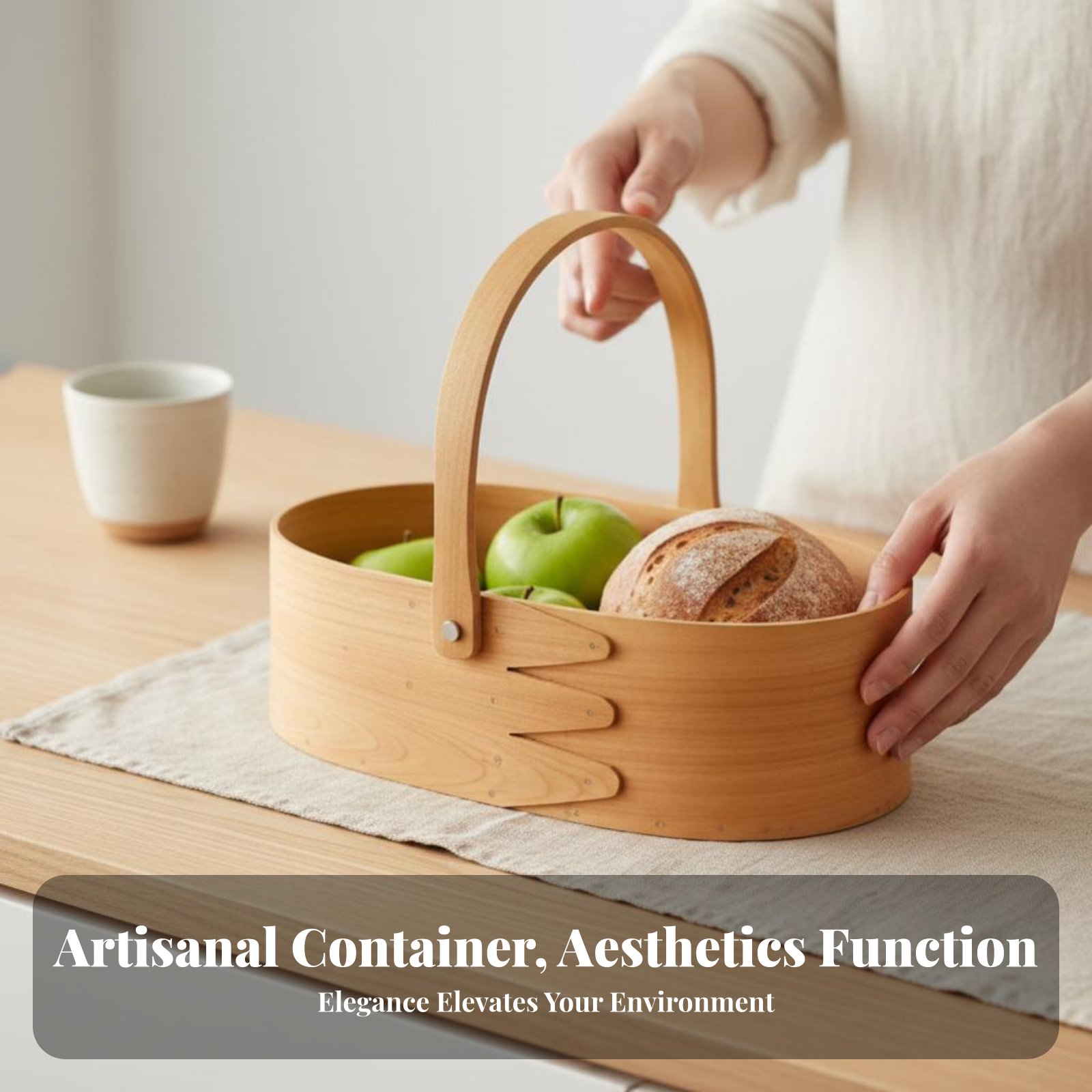 Handled Wood Chip Container Ja - огляд і ціна Kitchen Design For Baking